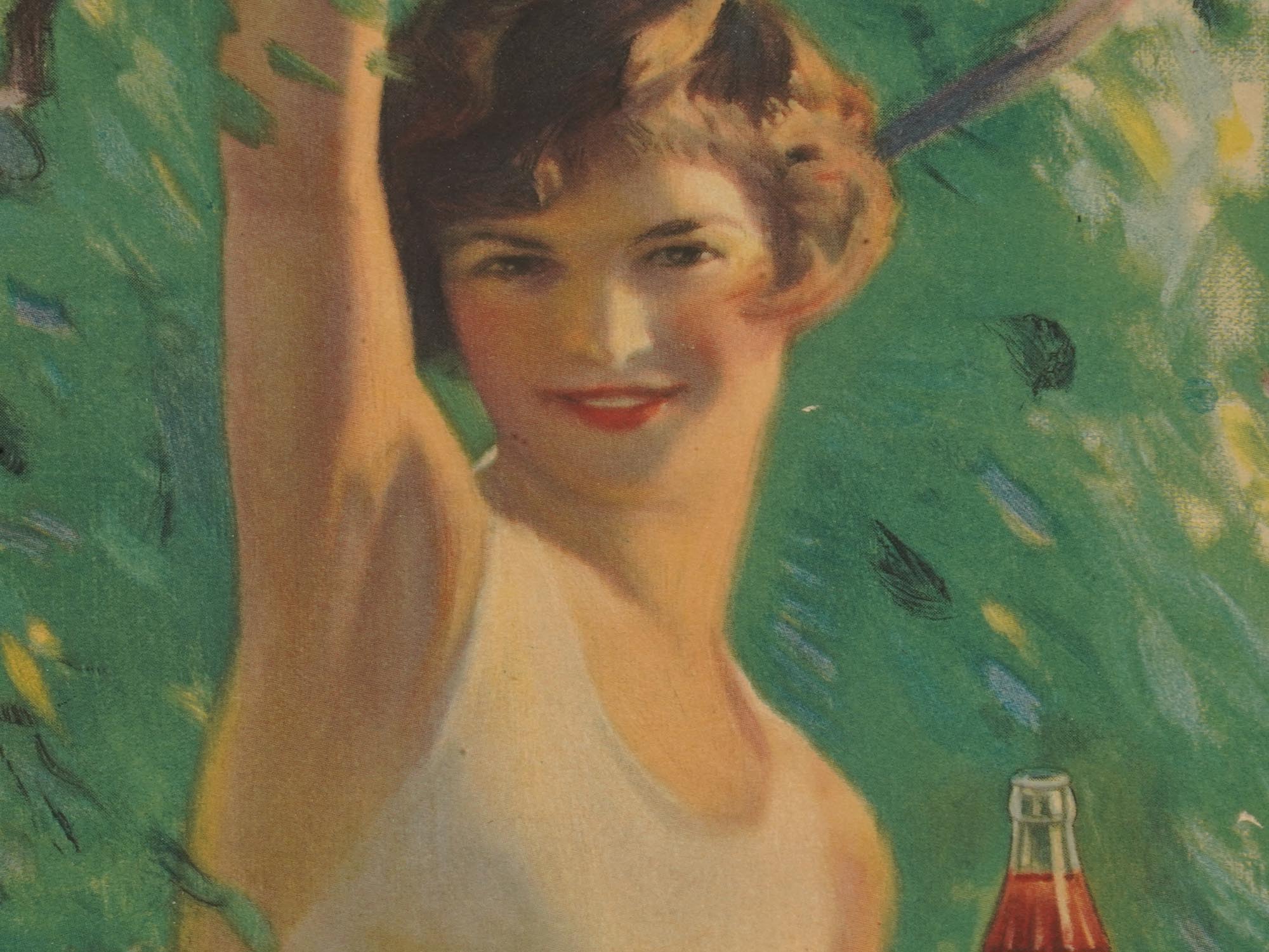 VINTAGE 1930 APRIL AMERICAN COCA COLA CALENDAR PIC-1